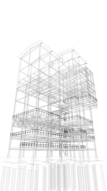 istock 3D illustration of industrial building 1813322337