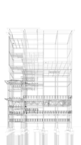 istock 3D illustration of industrial building 1813322349