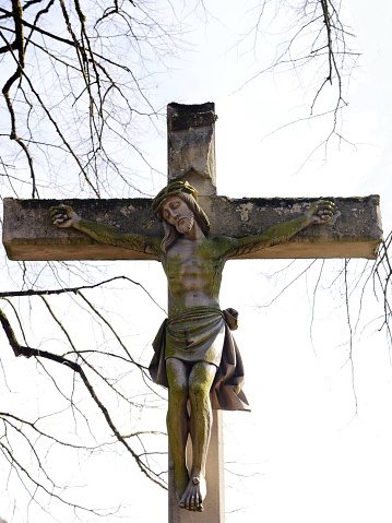Crucifix with Jesus Christ in church
