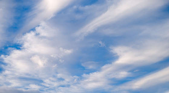 Beautiful Partly cloudy blue sky cloudscape, excellent for Sky backgrounds or replacement.