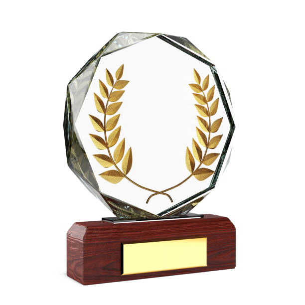istock Diamond Winner Award with Golden Laurel Wreath. 3d Rendering 1813357398