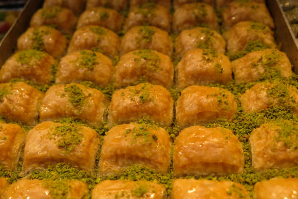 istock pistachio baklova in a baking tray 1813360070