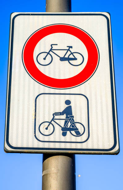 istock typical no bike sign in germany - bavaria 1813373256