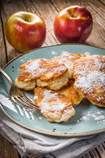istock Homemade pancakes on a wooden table. 1813411887