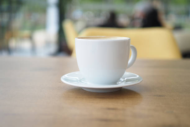 istock late coffee on cafe table at cafe background 1813419285