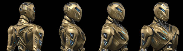 istock Set of four robots 1813438803
