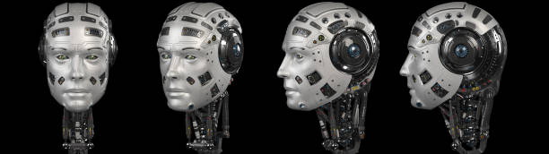 istock set of 4 robot heads 1813439883