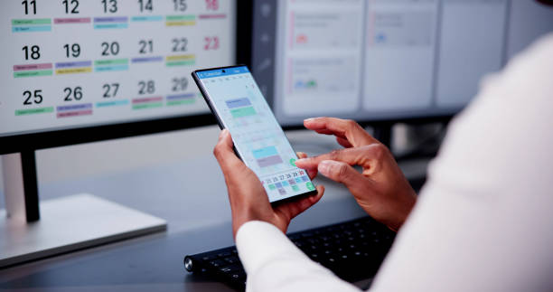 istock Organize Your Busy Days with Phone, Computer 1813481099