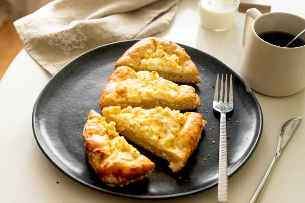 istock traditional Georgian cuisine.  Open pie with mozzarella cheese. Ajara khachapuri 1813512509