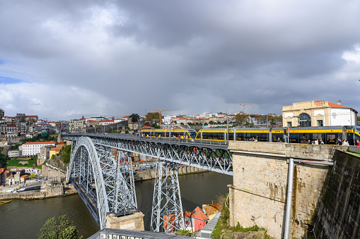 The Ponte Luís I, or Dom Luís I Bridge, is an iconic landmarks in Porto, Portugal.