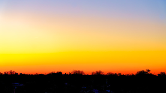 Colorful natural scene at dawn.