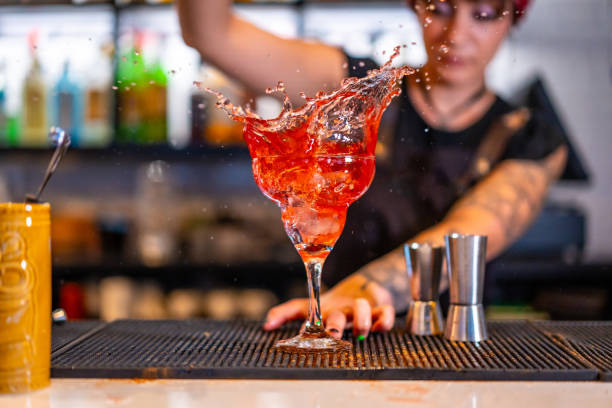 istock Motion scene of a bartender preparing a cocktail 1813591233