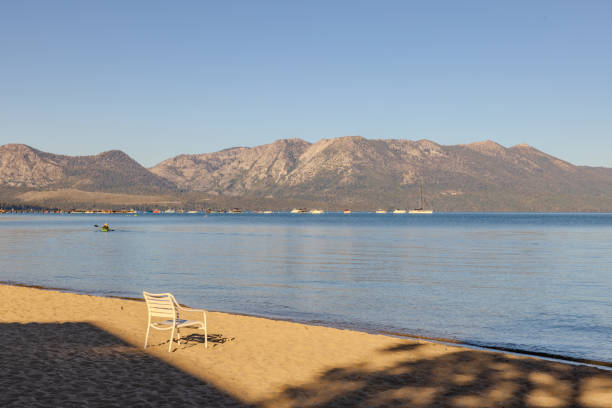 Sunny morning at Lake Tahoe Harbor