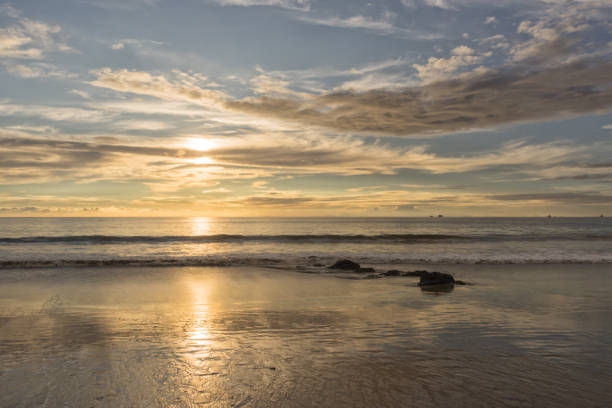 istock Golden Sunset on the Ocean 1813661337