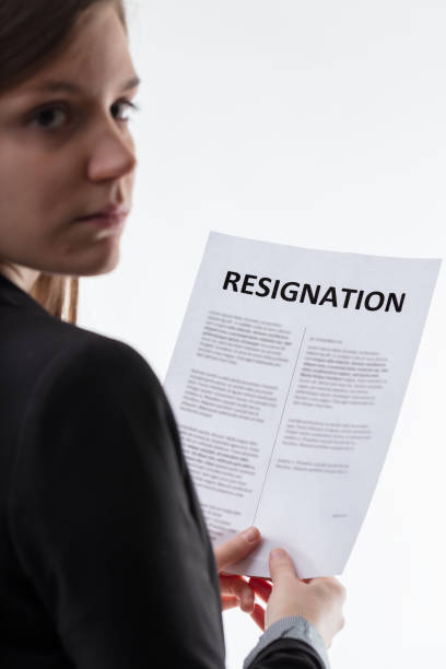 istock Resignation contemplation by professional 1813664164