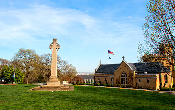 istock Back yard of National Cathedral 181372529