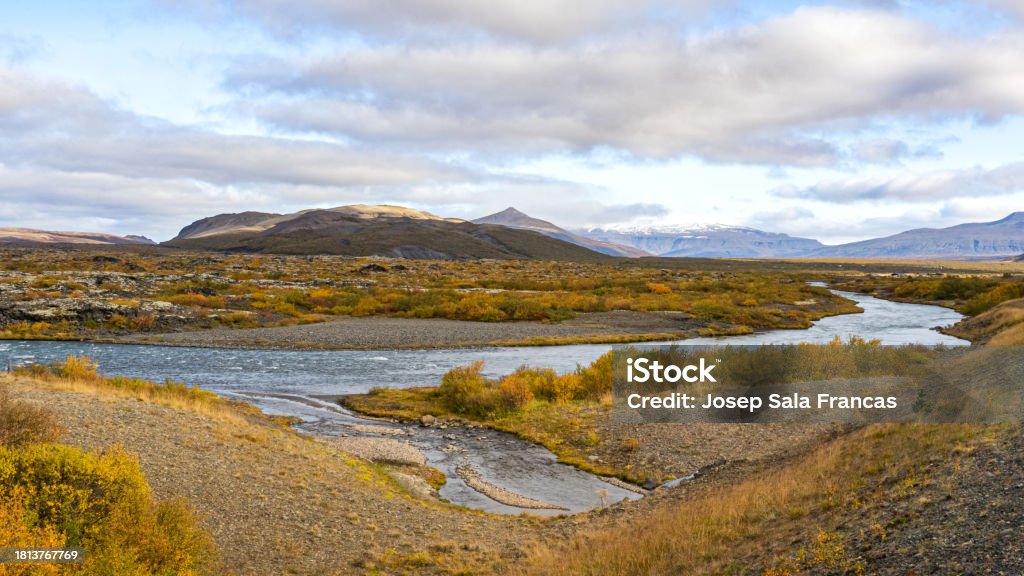 Autumn in iceland Colours of the countryside in Autumn. Autumn Stock Photo
