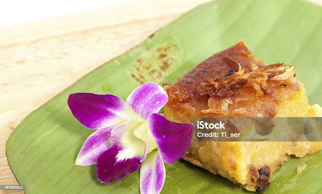 Munguba tailandesa receita pudim de sobremesa. - Foto de stock de Amarelo royalty-free