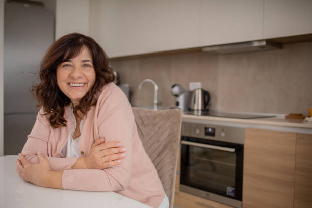 istock Happy mature woman 1813856293
