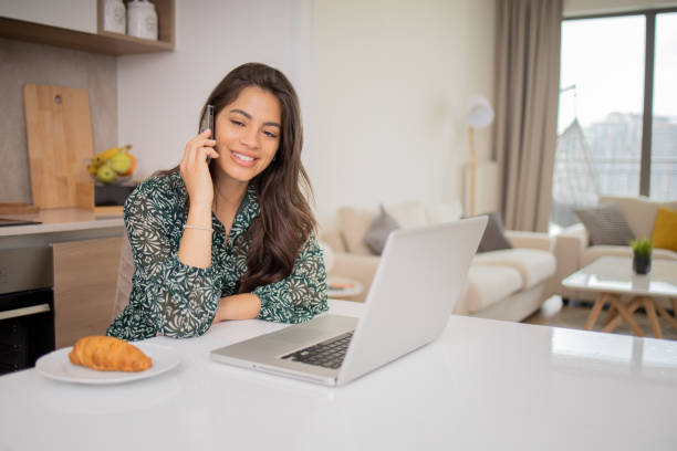 istock Young entrepreneur is working from home 1813856303