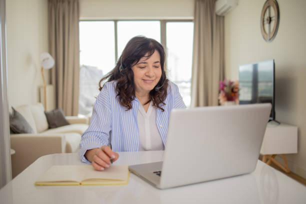 istock Woman working from home 1813856317