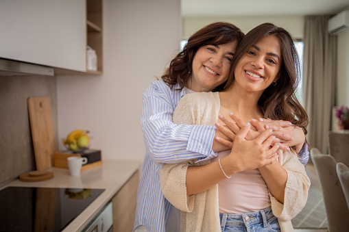 Happy daughter spends quality time with her mother