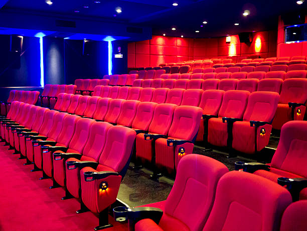 istock Red seats of cinema hall 181387837