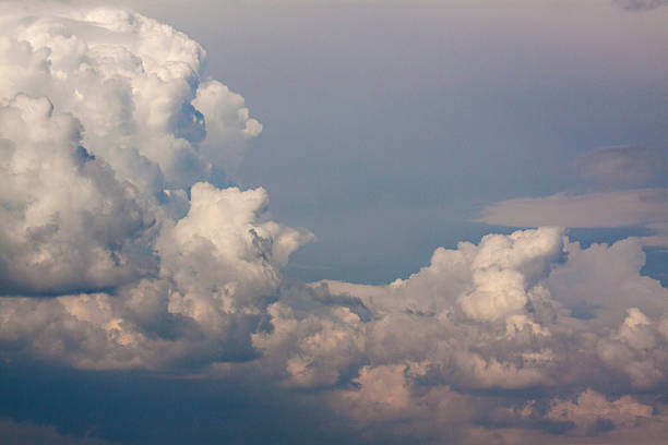 Growing cumulonimbus clouds stock photo