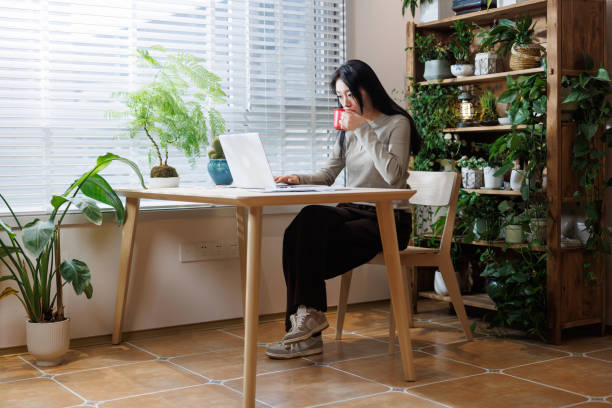 istock asian young women working from home 1813915531