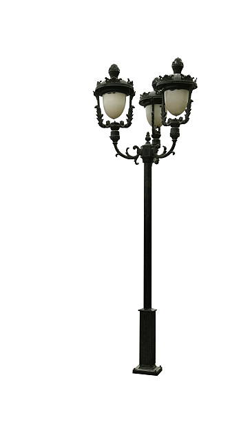istock Street lantern isolated on white 181391702