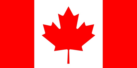 Official flag of Canada nation