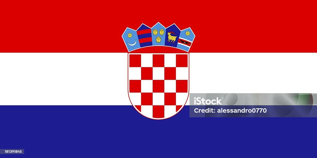 Bandera de croacia - Foto de stock de Azul libre de derechos