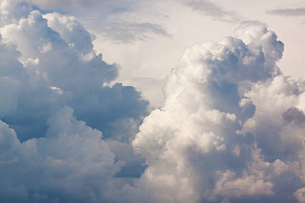 Towering clouds stock photo