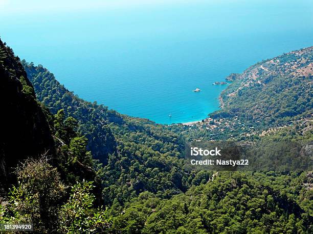 Coastline Landscape Of Mediterranean Sea Turkey Stock Photo - Download Image Now - Aegean Sea, Asia, Beach
