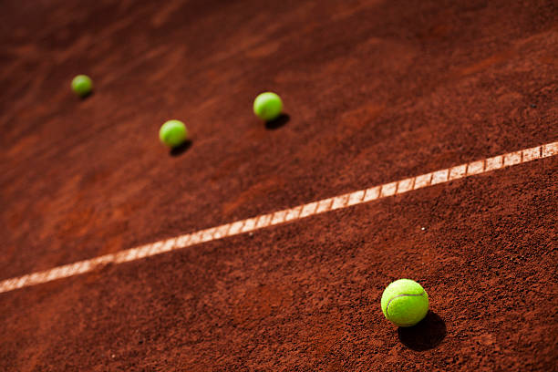 istock Tennis ball in the line 181394966