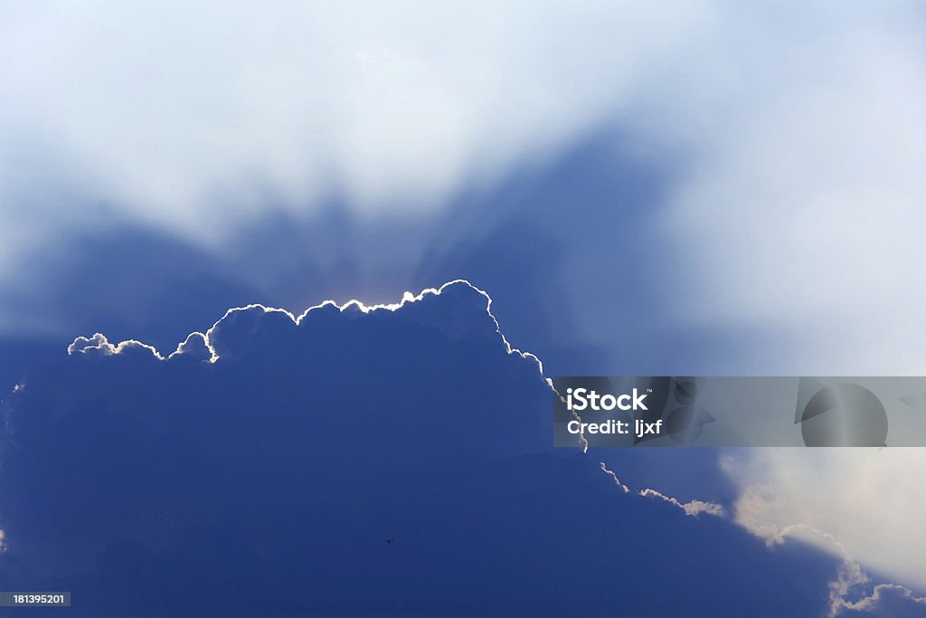 Paisagem com nuvens - Royalty-free Ao Ar Livre Foto de stock