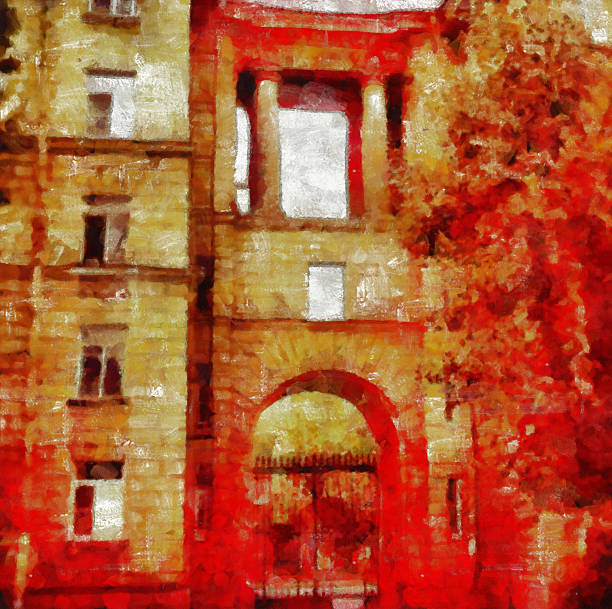 This image was created as digital imitation of painting