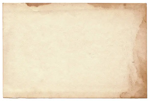 Photo of Old photo on white background. Vintage empty postcard texture