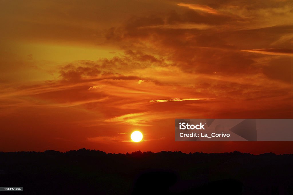Surreal bösen Blick auf den Sonnenuntergang - Lizenzfrei Himmel Stock-Foto