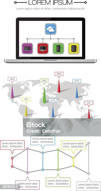 Interfaccia Utente Infografica E Web Elementi - Immagini vettoriali stock e altre immagini di Affari - Affari, Applicazione mobile, Astratto