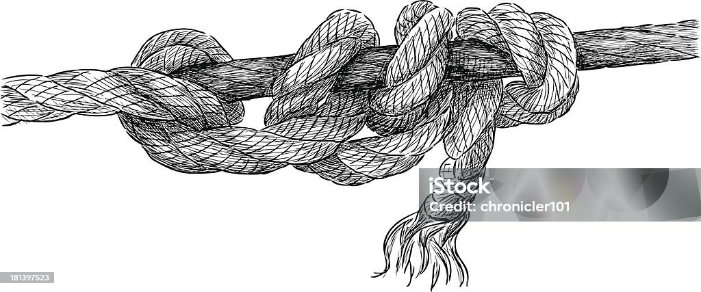 ねじれたロープ - 編み込みのロイヤリティフリーベクトルアート