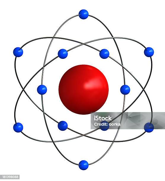 Foto de Estrutura Atômica e mais fotos de stock de Abstrato - Abstrato, Biotecnologia, Ciência