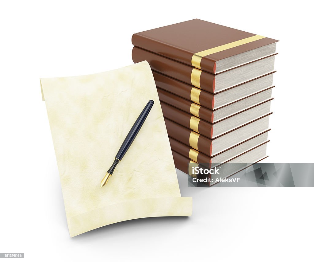 Papel e livros - Royalty-free Antigo Foto de stock