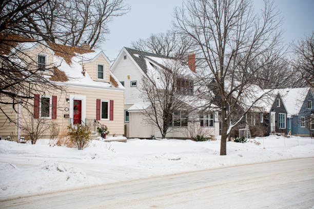 istock Cozy winter Homes in Winnipeg, Canada 1813981810
