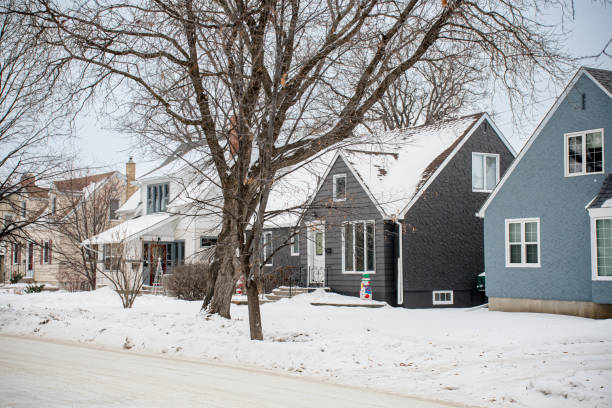 istock Cozy winter Homes in Winnipeg, Canada 1813981893
