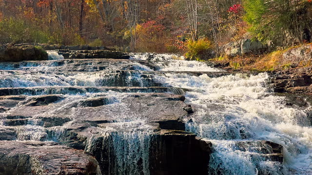 Shohola Falls in the Poconos, Pennsylvania.