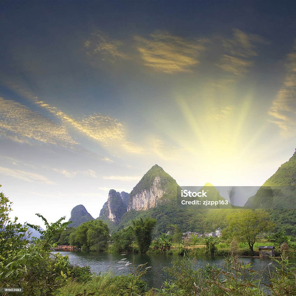 China Guilin rafting - Foto de stock de Agua libre de derechos