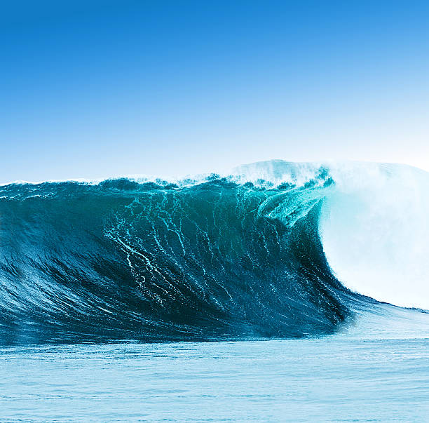 istock Large surfing wave breaks in the ocean 181403624
