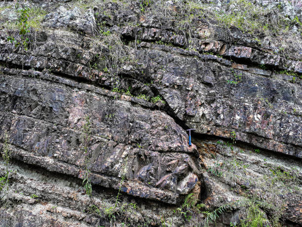 istock Fault Outcrop in Geology exploration 1814049070
