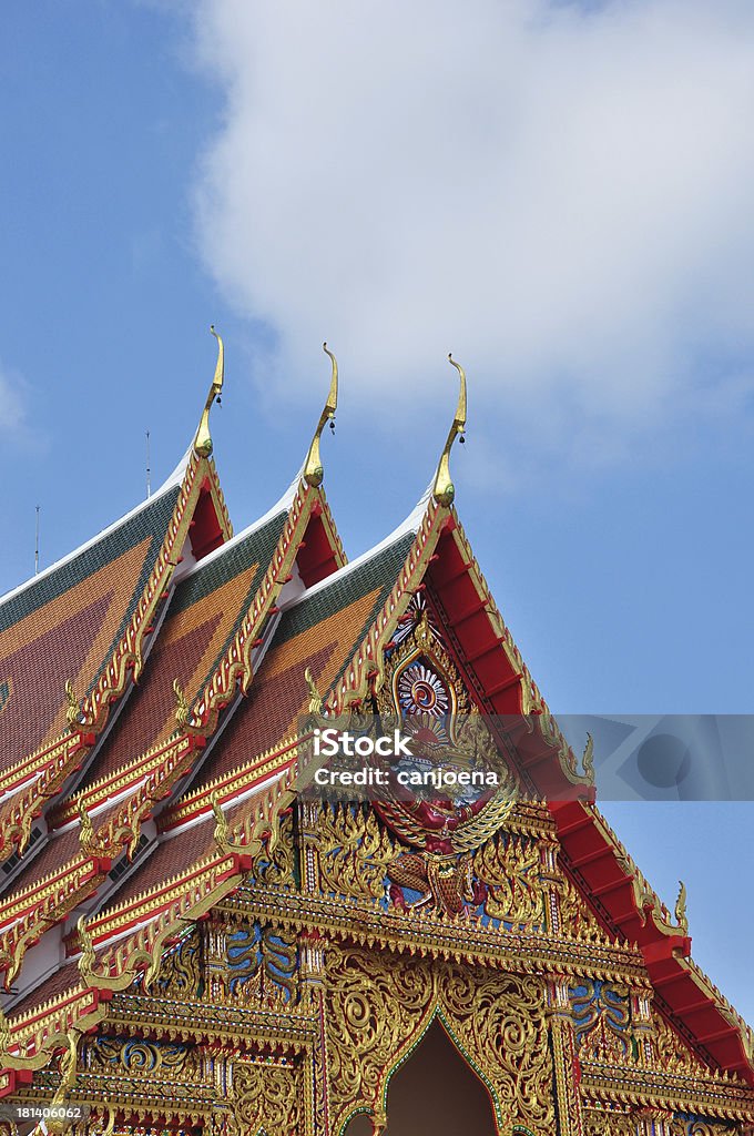 Techo de templo tailandés - Foto de stock de Afilado libre de derechos